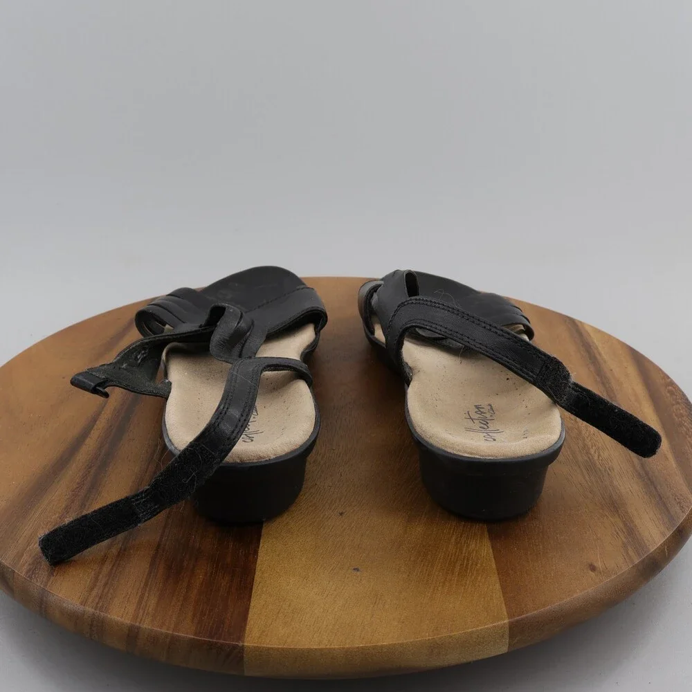 Clarks Collection Loomis Sandals Women's Size 8.5M Strappy Sandal Black - Picture 6 of 9